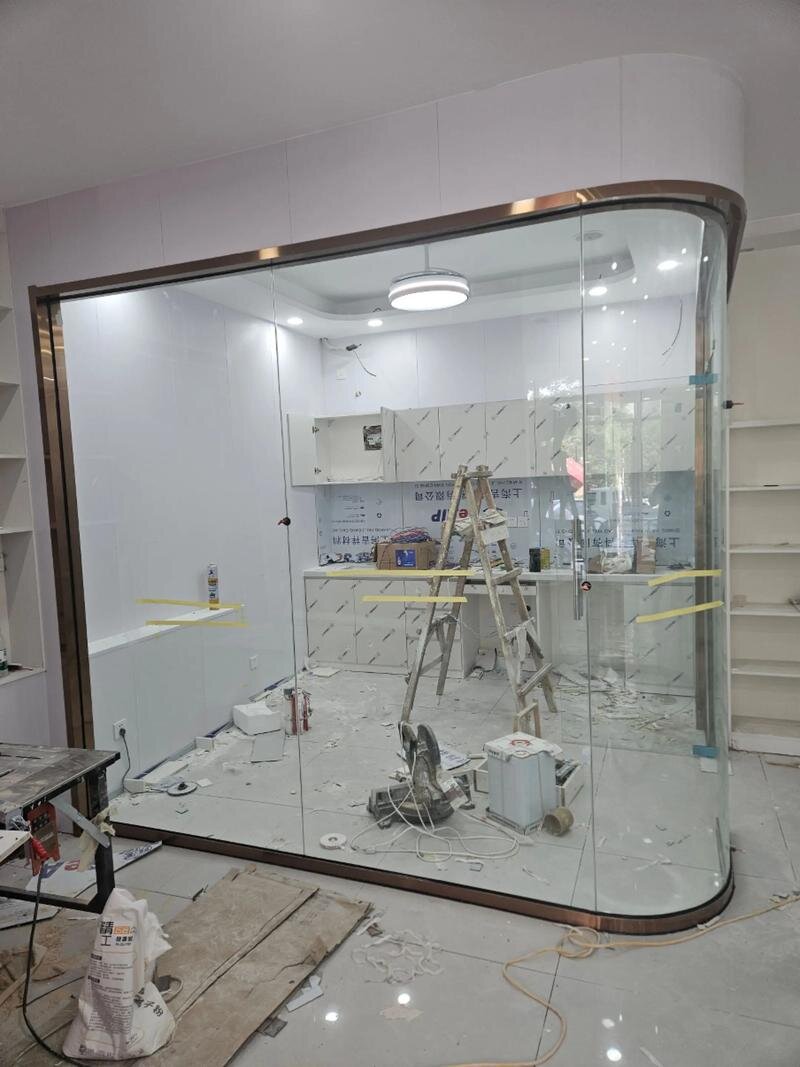 百色市热熔玻璃异形展柜玻璃 - 排名